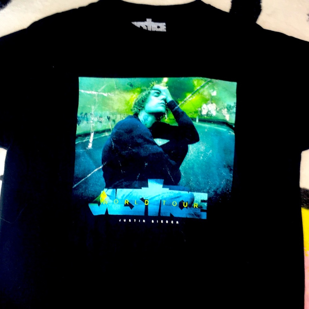 Justin Bieber Justice tour shirt